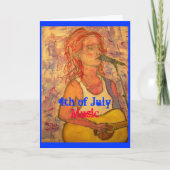 4 juli muziek (vuurwerktijd) kaart (Voorkant)