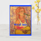 4 juli muziek (vuurwerktijd) kaart (Gele Bloem)