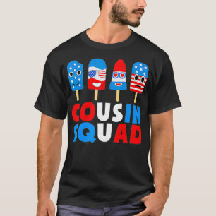 4 juli neef Squad Crew Funny American Ice P T-shirt