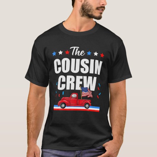 4 juli neef van de Amerikaanse vlag T-shirt (Voorkant)