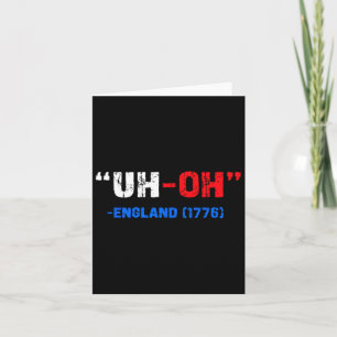 4 juli Oeps Engeland 1776 Grappig Cadeau Amerikaan Kaart