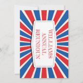 4 juli Onafhankelijkheid Amerikaanse familiereünie Kaart (Achterkant)