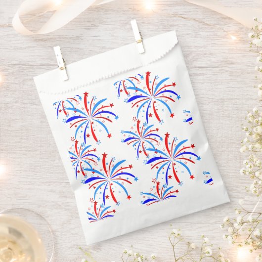4 juli Onafhankelijkheid Vuurwerksterren Bedankzakje (Geknipt)