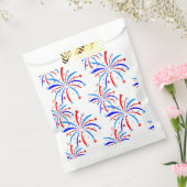 4 juli Onafhankelijkheid Vuurwerksterren Bedankzakje (Gezegeld)