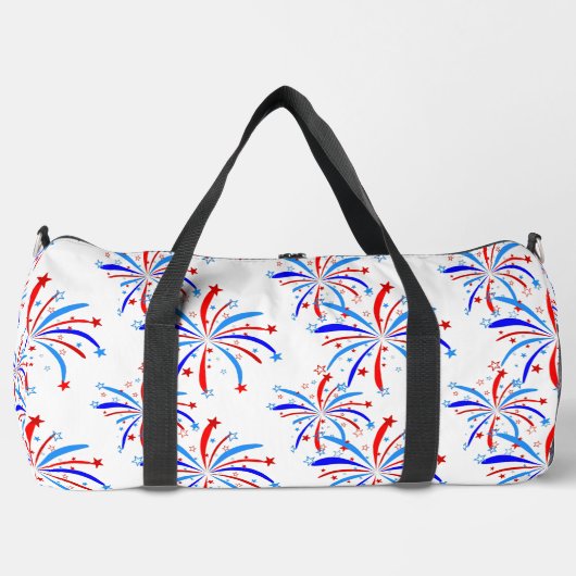 4 juli Onafhankelijkheid Vuurwerksterren Plunjezak (Voorkant)