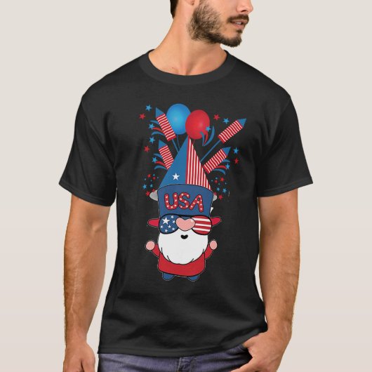 4 juli Onafhankelijkheidsbril Amerikaanse bril T-shirt (Voorkant)