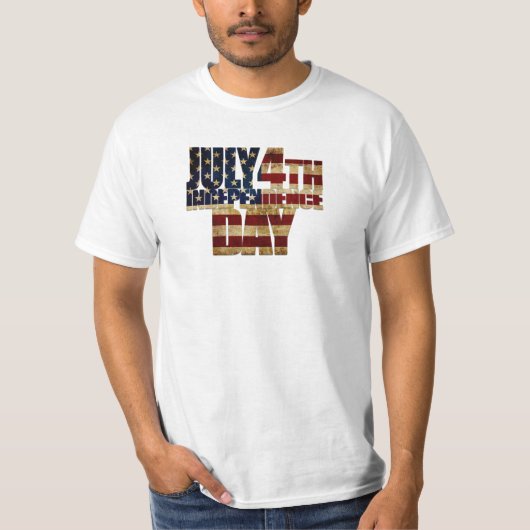 4 juli Onafhankelijkheidsdag 002 T-shirt (Voorkant)
