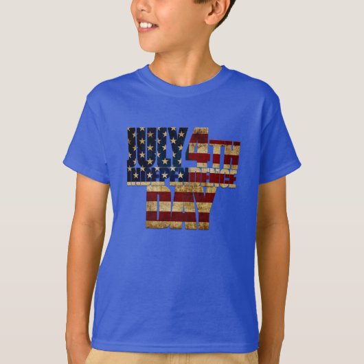 4 juli Onafhankelijkheidsdag 002 T-shirt (Voorkant)
