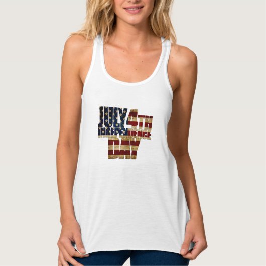 4 juli Onafhankelijkheidsdag 002 Tanktop (Voorkant)