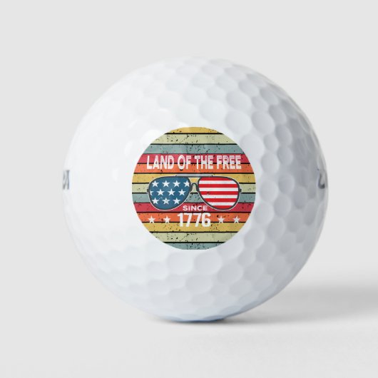 4 juli Onafhankelijkheidsdag 1776  Golfballen (Voorkant)