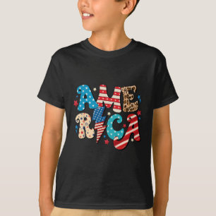 4 juli Onafhankelijkheidsdag 1776  Retro GI T-shirt