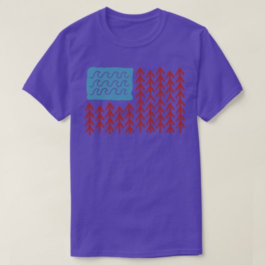 4 juli Onafhankelijkheidsdag 1776 VS Vlag T-shirt (Design voorkant)