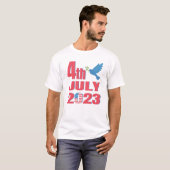 4 juli Onafhankelijkheidsdag 2023 T-shirt (Voorkant volledig)