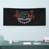 4 juli Onafhankelijkheidsdag 2.5x6 Vinyl Banner (Beurs)