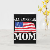4 juli Onafhankelijkheidsdag All American Moeder Kaart (Gele Bloem)