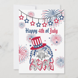 4 juli Onafhankelijkheidsdag Amerikaanse Adelaar Feestdagenkaart