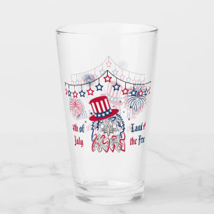 4 juli Onafhankelijkheidsdag Amerikaanse adelaar Glas