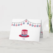 4 juli Onafhankelijkheidsdag Amerikaanse adelaar Kaart (Achterkant)