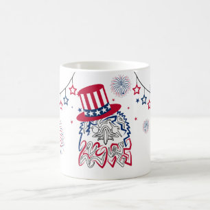 4 juli Onafhankelijkheidsdag Amerikaanse adelaar Koffiemok