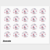 4 juli Onafhankelijkheidsdag Amerikaanse adelaar Ronde Sticker (Vel)