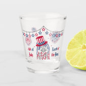 4 juli Onafhankelijkheidsdag Amerikaanse adelaar Shot Glas (Voorkant)
