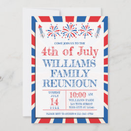 4 juli Onafhankelijkheidsdag Amerikaanse Familiere Kaart