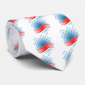 4 juli - Onafhankelijkheidsdag - Amerikaanse vlag Stropdas (Opgerold)