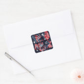 4 juli Onafhankelijkheidsdag Amerikaanse vlag Vierkante Sticker (Envelop)