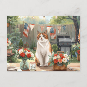 4 juli Onafhankelijkheidsdag barbecuefeest Feestdagenkaart