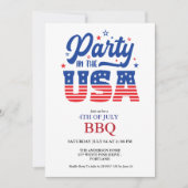 4 juli Onafhankelijkheidsdag Barbecuefeest Kaart (Voorkant)