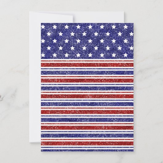 4 juli Onafhankelijkheidsdag Bbq feestontwerp Kaart (Achterkant)