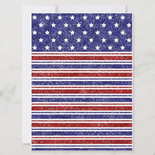 4 juli Onafhankelijkheidsdag Bbq feestontwerp Kaart (Achterkant)