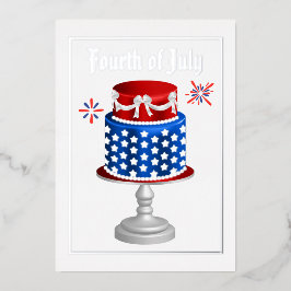 4 juli onafhankelijkheidsdag BBQ folie uitnodiging