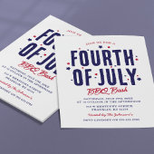 4 juli Onafhankelijkheidsdag BBQ Kaart