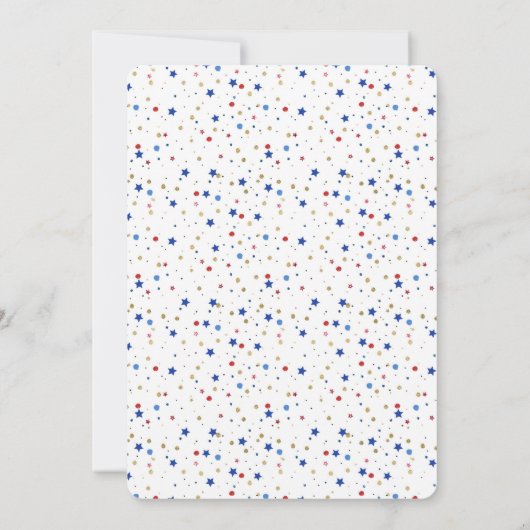 4 juli Onafhankelijkheidsdag BBQ Party Kaart (Achterkant)