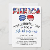 4 juli Onafhankelijkheidsdag BBQ Party Kaart (Voorkant)