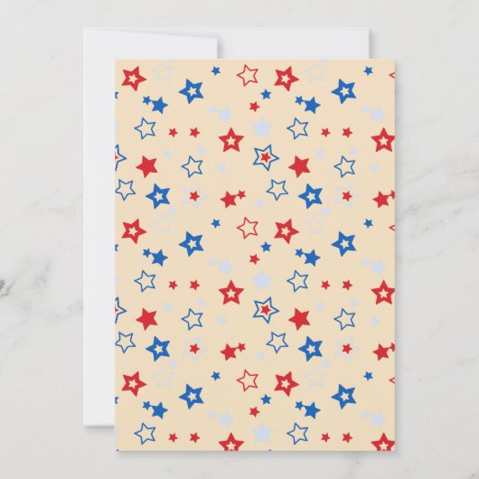 4 juli Onafhankelijkheidsdag BBQ Party Kaart (Achterkant)