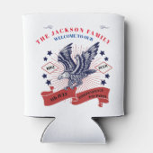 4 juli Onafhankelijkheidsdag. bewerkbare tekst. Blikjeskoeler (Achterkant)