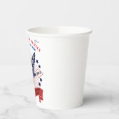 4 juli Onafhankelijkheidsdag. bewerkbare tekst. Papieren Bekers (Links)