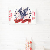 4 juli Onafhankelijkheidsdag. bewerkbare tekst. Spandoek (Insitu)