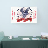 4 juli Onafhankelijkheidsdag. bewerkbare tekst. Spandoek (Beurs)