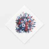 4 juli Onafhankelijkheidsdag Boeket Servet (Hoek)