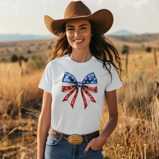 4 juli Onafhankelijkheidsdag Bow T-shirt