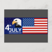 4 juli / Onafhankelijkheidsdag Briefkaart (Voorkant)