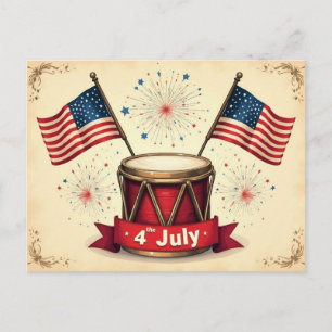 4 juli, Onafhankelijkheidsdag, Briefkaart