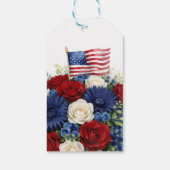4 juli Onafhankelijkheidsdag Bruiloft Cadeaulabel (Achterkant)