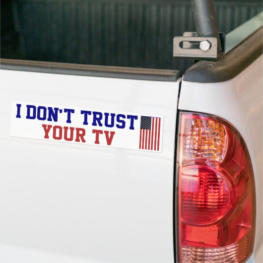 4 juli Onafhankelijkheidsdag cadeaus Bumpersticker (Op Truck)