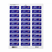 4 juli Onafhankelijkheidsdag cadeaus Etiket (Full Sheet)