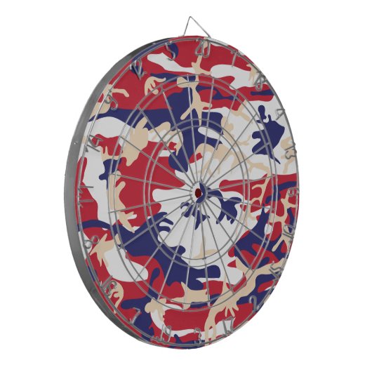 4 juli, Onafhankelijkheidsdag, Camouflage Beige Dartbord (Voorkant Links)
