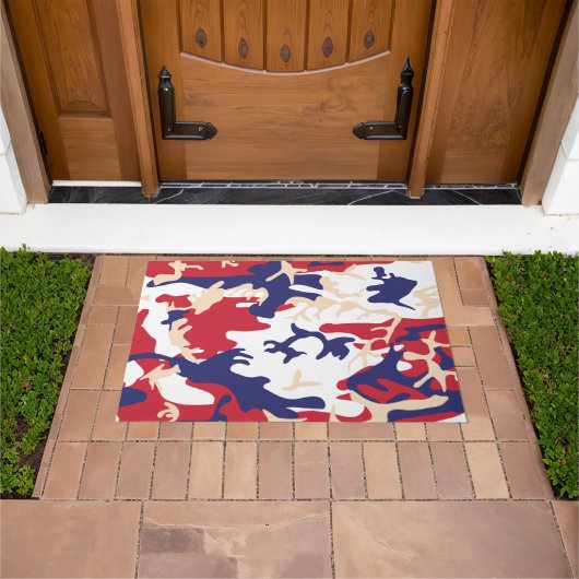 4 juli, Onafhankelijkheidsdag, Camouflage Beige Deurmat (Buiten)